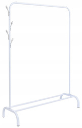 Clothes hanger floor stand - white